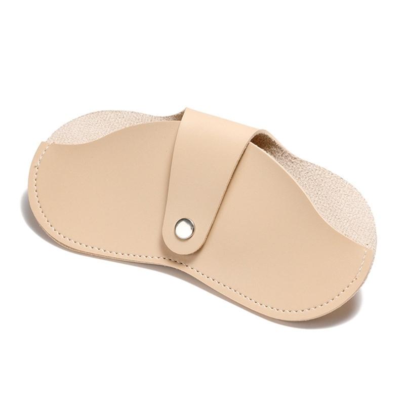 Portable Neck Hanging Glasses Case Soft Leather Outdoor Sunglasses Pouches for Daily Commutes and Travel