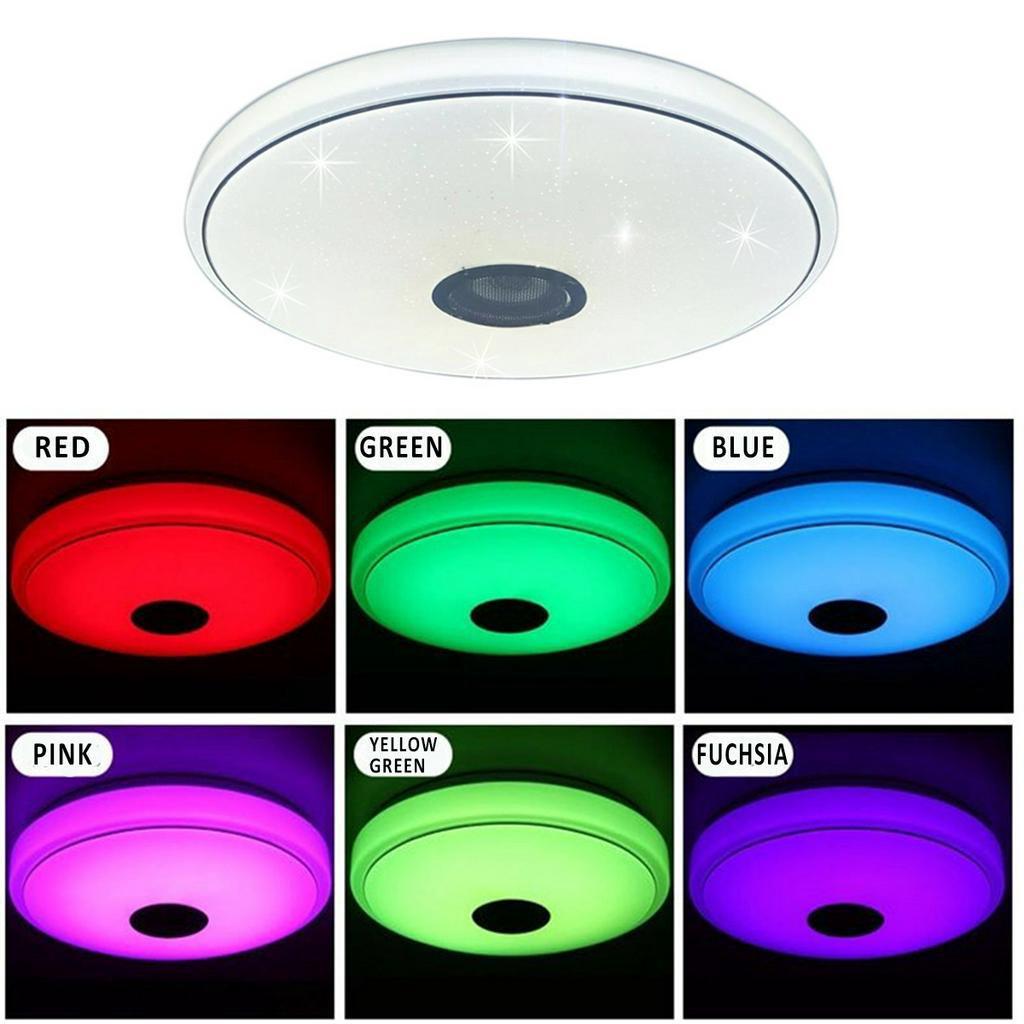 36W/60W RGB Flush Mount Round Starlight APP bluetooth Music Lamp Dimmable Light with Remote Control Music Led Ceiling Light Lamp