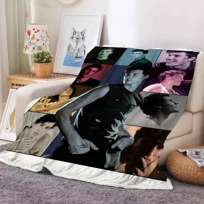 Singer S-Shawns Cool M-Mendes Blanket Warm And Soft Suitable For Bedroom Living Room Sofa Bed Office Travel Camping