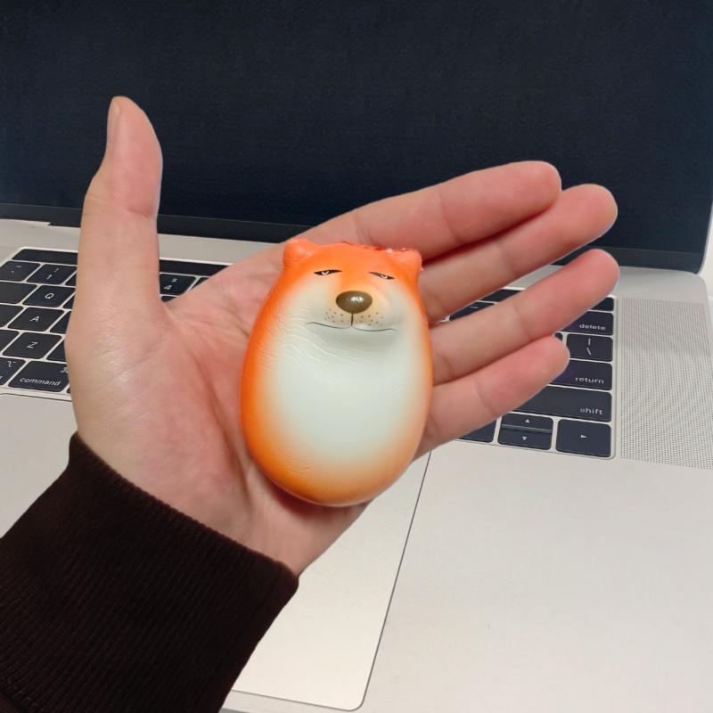 Dog Squeeze Egg Toy Shiba Inu Egg Slow Rebound, Silly Shiba Inu Toy Stress Relief - Fun Stress-Relief Toy