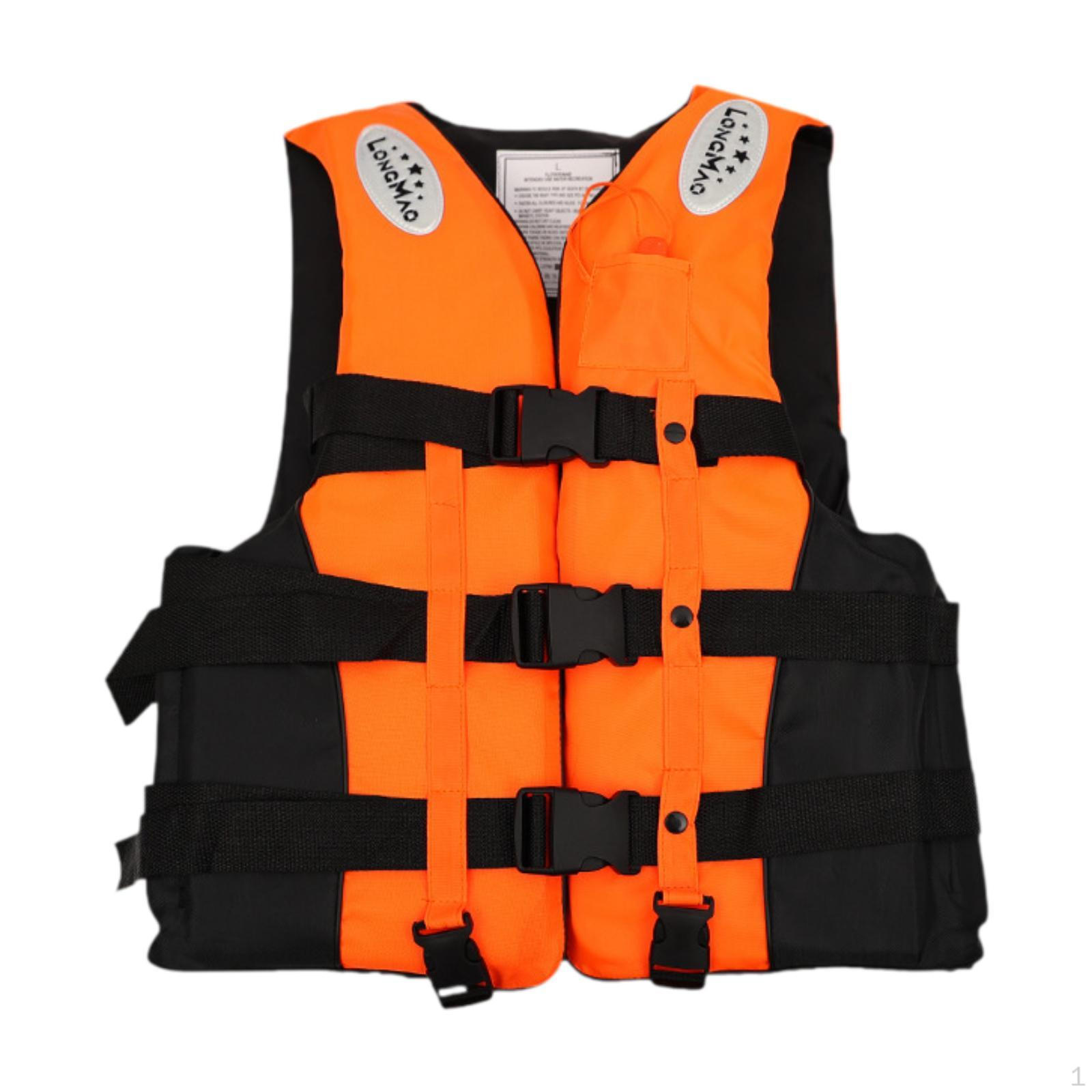 

Life Jacket Portable Swim Training Swimwear for Surfing Watersports Boating помаранчевий