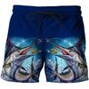 Carp Fish Graphic Beach Shorts Men 3D Swimming Board Shorts Beach Running Shorts Summer Surfing Beach Casual Loose Pants
