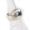 Great CHANEL Ring Logo Engraved Wide Ring Accessories Silver SV925 Women Used