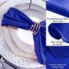 3PCS Satin Napkin Cup, Hotel Wedding Fabric with High-density Lock Edge Solid Color Napkins