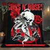 Guns N' Roses 2D Flat Pattern Flannel Blanket High Quality All Seasons Warmth and Comfort Perfect for Christmas Gifts.NMT0928585