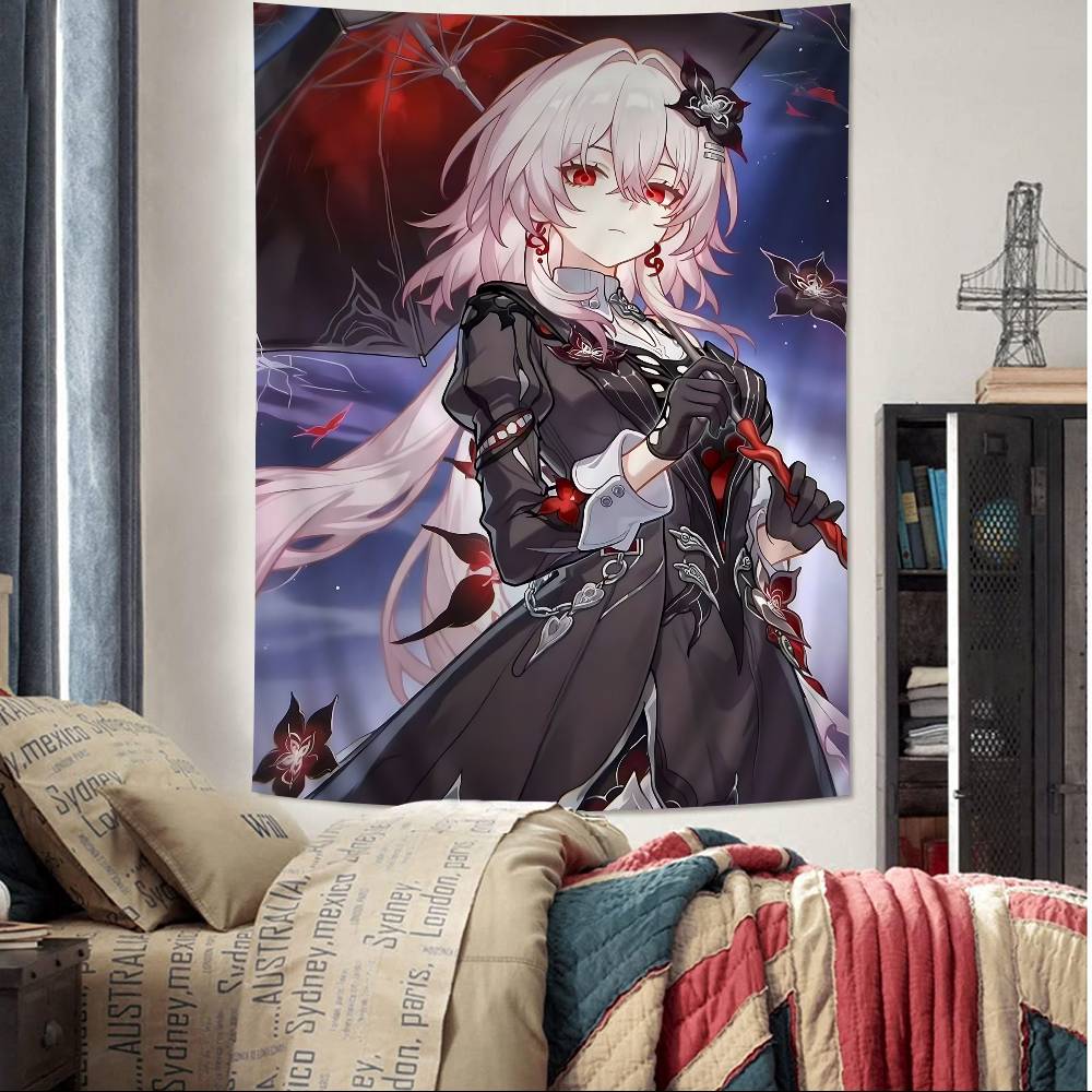 Game Honkai Star Rail DIY Wall Tapestry For Living Room Home Dorm Decor Wall Art Decor