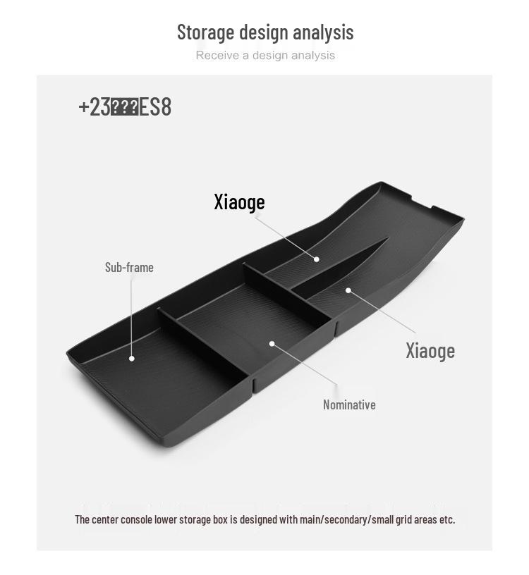 NIO ES8 (23-24) Lower Center Console Storage Organizer