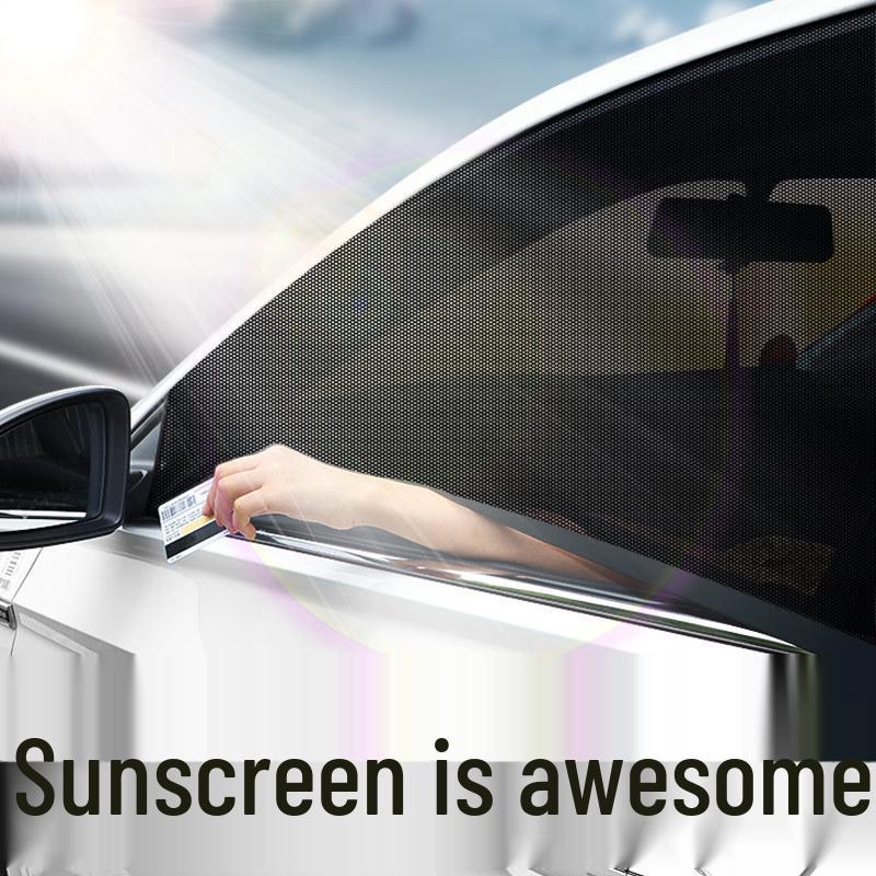 Car Window Mosquito Screen & Sunshade for Sedan