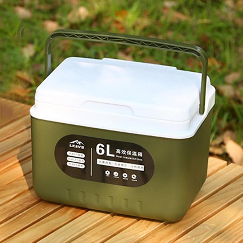 Camping Ice Coolers Box 6L Thermal Box Portable Outdoor Fridge Cooler Ice Bucket Picnic Keep Fresh Refrigerator for Camping