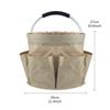 [PLUM]17L Portable Garden Tool Storage Basket Large Capacity Multiple Pocket Folding Basket Outdoor Picnic Hand Basket Beach Bag