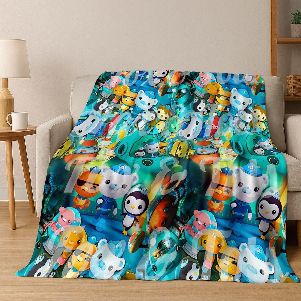 26 Stil Octonauts Barnacles Cartoon Flanell Decke, Warme und Gemütliche Weiche Überwurfdecke für Zuhause Schlafzimmer Bett Sofa Abdeckung Kinder Geschenk