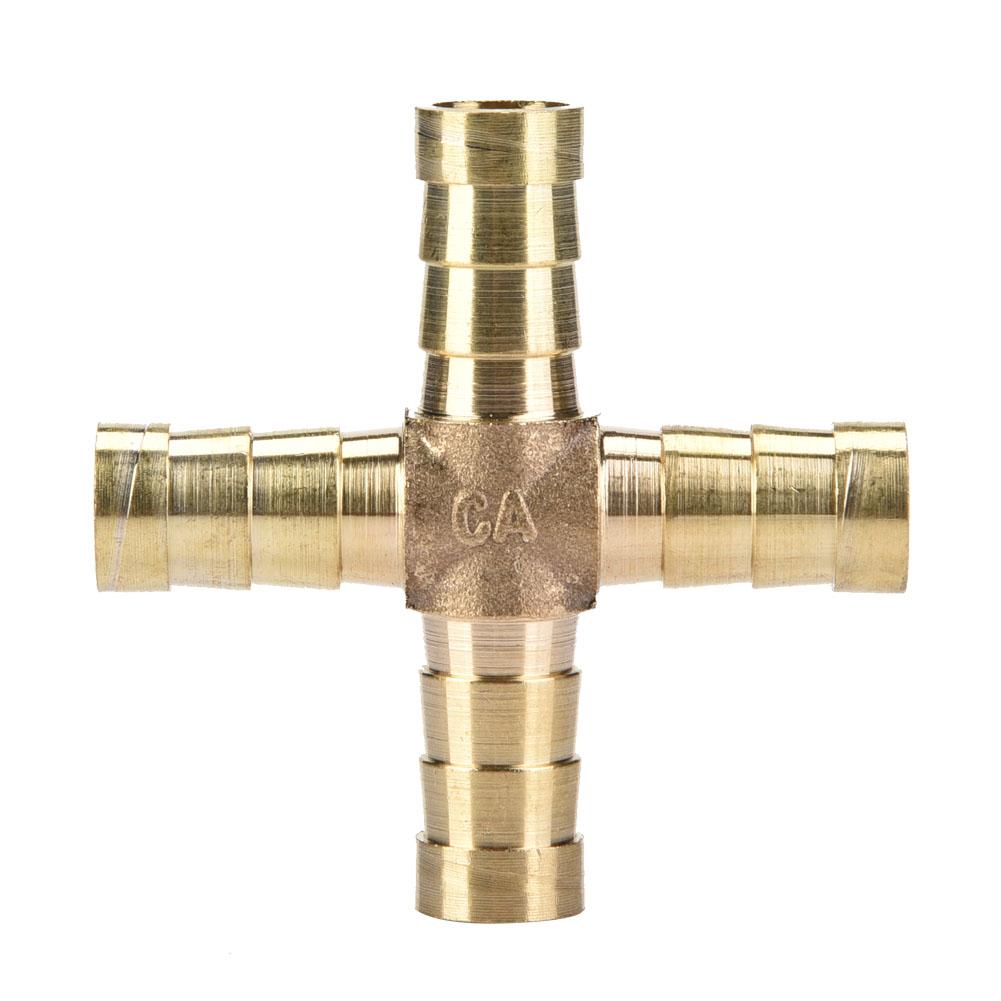 5ks mosazné 4cestné spojky hadic zahnutý konektor voda olej plyn palivo 6Celsia8Celsia10Celsia12mm
