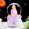 Adorno de Bola de Cristal Musical de Astronauta Nevado