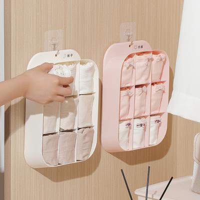Wandmontierte Aufbewahrungsbox für Unterwäsche und Socken, Schrank, BH, Kleidungsstücke, Halter, Schublade, große Stofffachbox, platzsparend