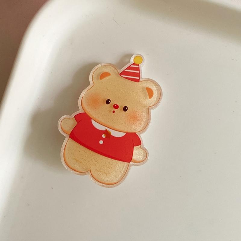 Mädchen Haarspange mit Butterbär Frauen Kind Haarspangen Bären Kopfschmuck Haarspangen Herzform Süß 2000er Mädchen Haarnadel