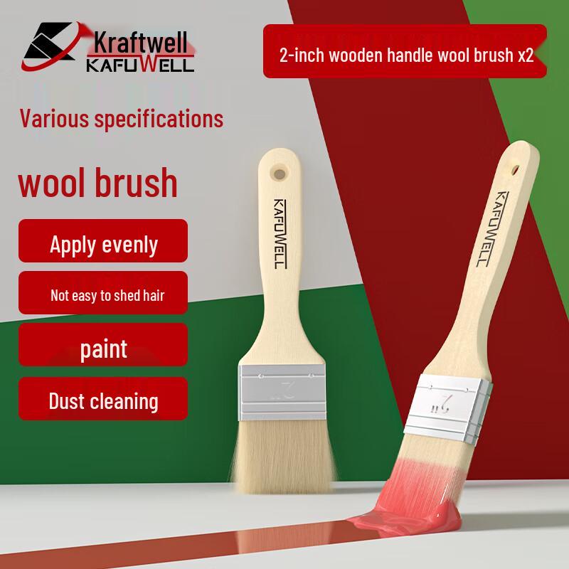 Kraftwell 2-inch Wool Paint Brush