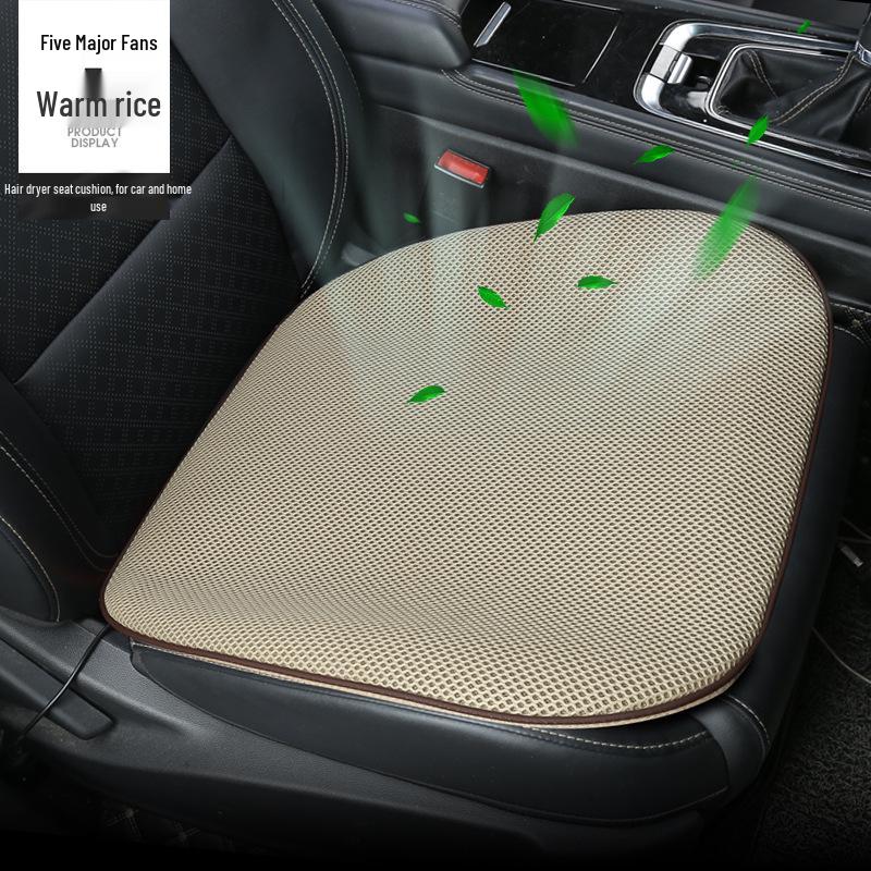 2024 USB Ventilated Cooling Pad: Ice Silk Blower Seat Cushion for Car and Office