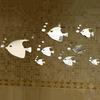 1 Set Unique Wall Sticker Waterproof Art Decoration Sea Fish Bubble