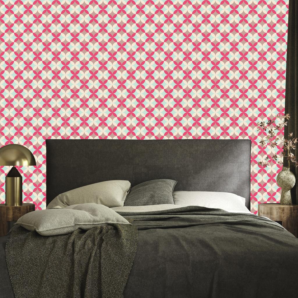 Abstract wallpaper in retro style for living room and bedroom 50x1000