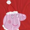 Peppa Pig Womens/Ladies Mummy Pig Santa Hat T-Shirt