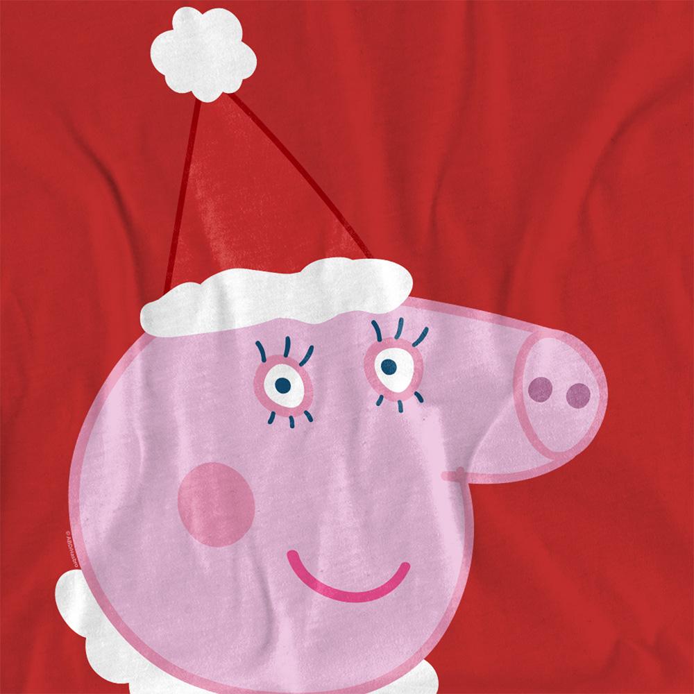 Peppa Pig Womens/Ladies Mummy Pig Santa Hat T-Shirt