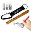 Eighteen Golf Golf Sharpener with 3 Groove Polishing Tool with Retractable Club Groove 3 Types of Groove Cleaner for Irons and Grip Bits, Tips,