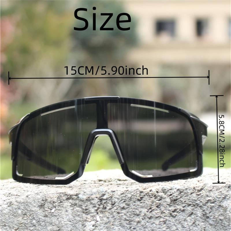 Outdoor Cycling Glasses with A Mixed Color Frame and Lenses Suitable for Mountain Biking