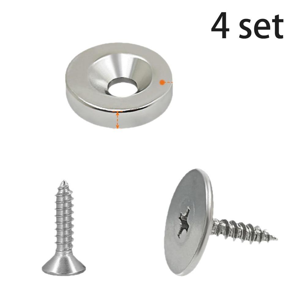 

4 шт. Ультратонкая защелка для дверцы шкафа, скрытый дизайн, скрытое магнитное закрывание, товары для дома