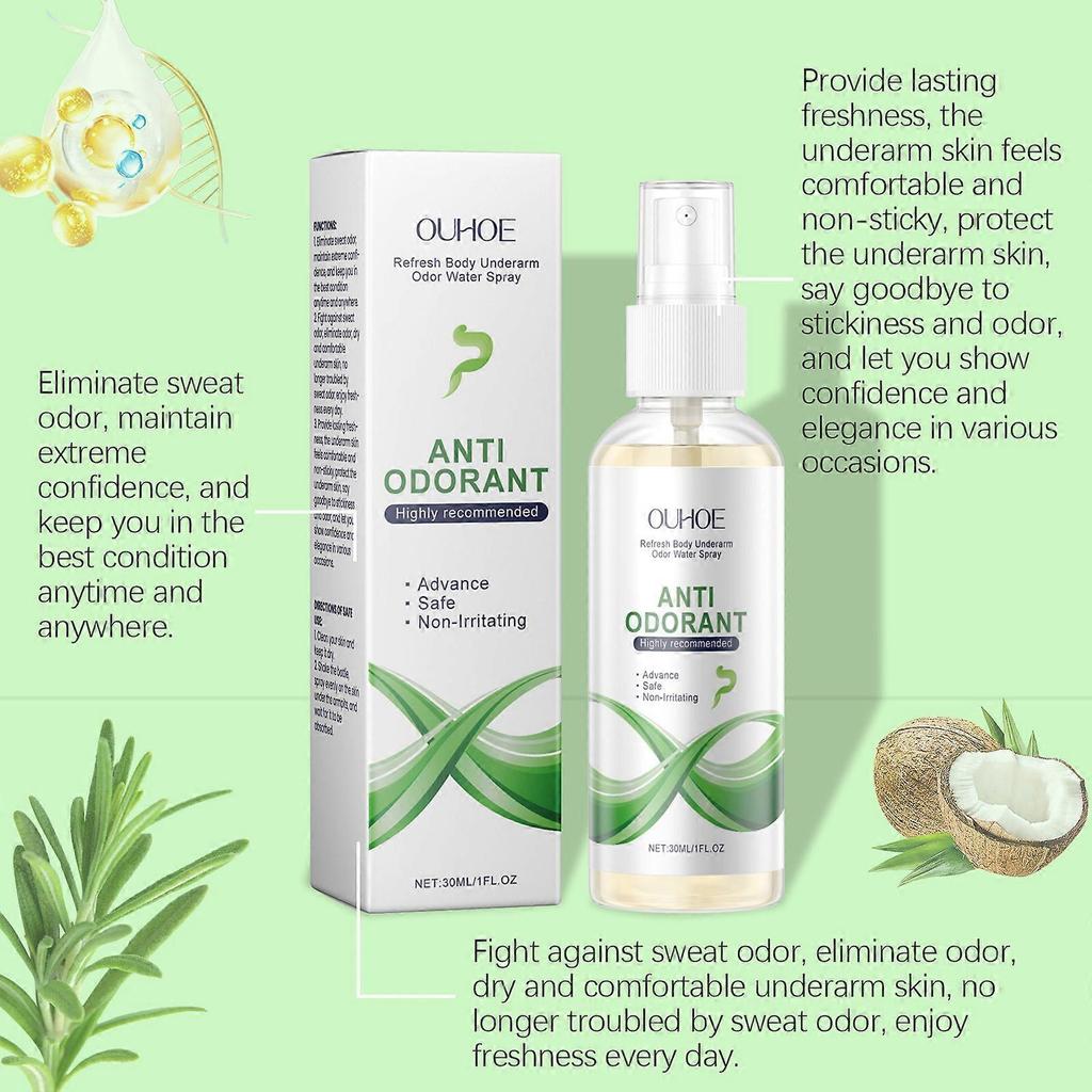 Spray Deodorant, Natural Deodorant Spray, Anti-Odorant Spray, Natural Spray Deodorant for Women and Men