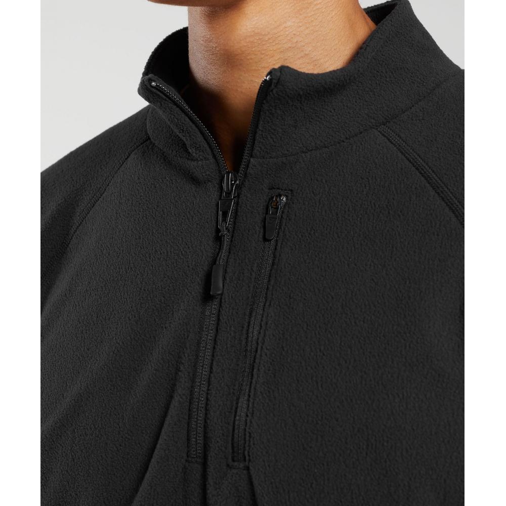 Gymshark Fleece 1 4 Zip Black A5a2b Bb2j