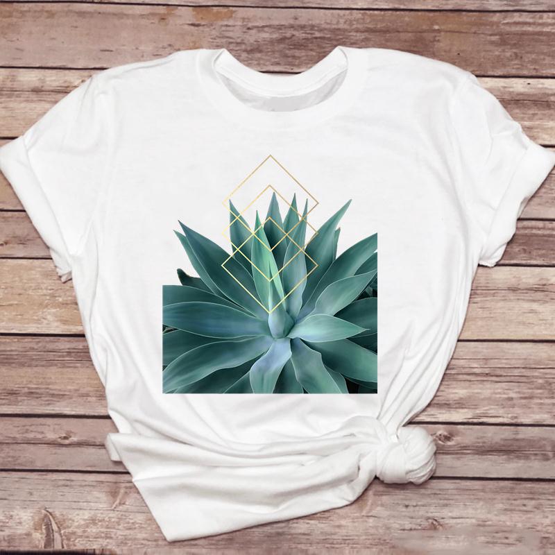 Clothes For Women Cartoon Kawaii Ladies Short Sleeve Casual Summer Print Female Clothes Fashion Tops Tshirt Natural Scenery