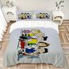 3Pcs Peanuts Gang Adventure Bedding Set Soft Fabric Duvet Cover Pillowcases Home Xmas Halloween Gift 1 Duvet Cover 2 Pillowcase S1664