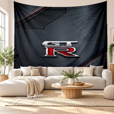 Nissan GT-R Wall Tapestry, Soft Fabric Wall Hanging, Decorative Backdrop For Bedroom Home Wall Art