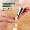 Stainless Steel Vegetable Picking Finger Protector & Garlic Peeling Thumb Knife