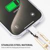 Metal Phone Tether Tab Phone Lanyard Strap Patch with 360 Degree Rotary Buckle