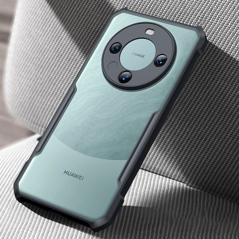 

XUNDD For Huawei Mate 60 Pro Acrylic+TPU Phone Back Case Anti-scratch Cover Black