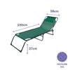 Green Folding Sun Lounger | Outdoor Garden Sun Lounger 190 X 27 X 58 Cm | Outdoor Folding Sun Loungers - Marbueno