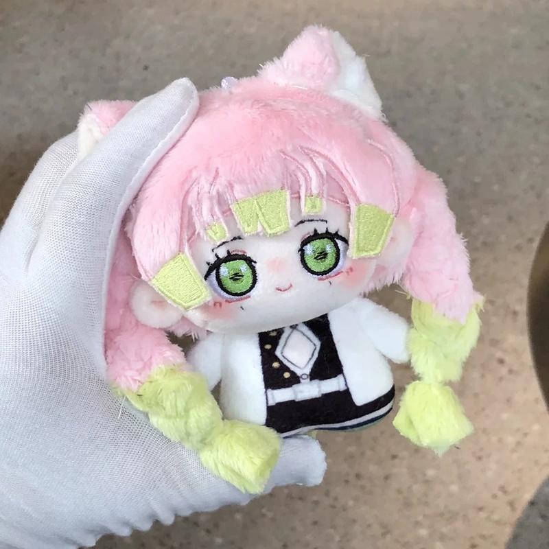 10cm Anime Demon Slayer Kimetsu No Yaiba Tomioka Giyuu Bambola Peluche Ciondolo Cartone Animato Cosplay Giocattolo Morbido Regalo di Compleanno Coccoloso Soffice Abbracciabile Kawaii