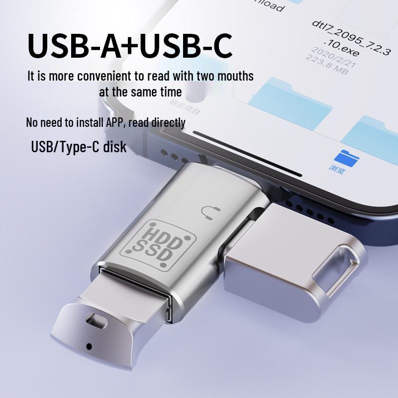 USB-C OTG Adapter for Charging and Earphones, Compatible with Apple 15 & Huawei Android Phones, PD 10W Support.