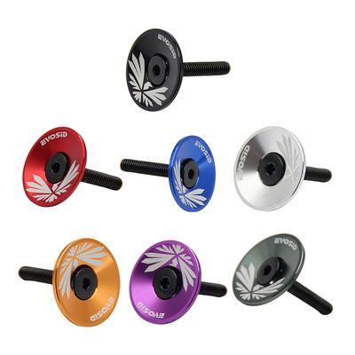 MTB Road Bike Stem Headset Top Cap Cover Aluminium Alloy Bicycle Stem Top Cap for Fork Head Tube Cycling Accessories