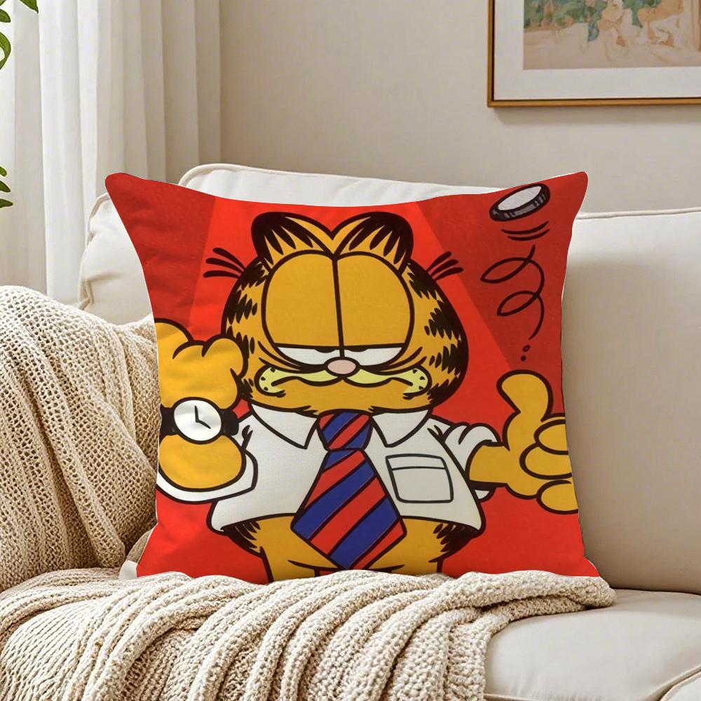 

Funny American Cartoon Cute Cat GGarfield Cushion Cover Pillowcase Antidustmite living Room Sofa Decor Cushion Room 30X30cm