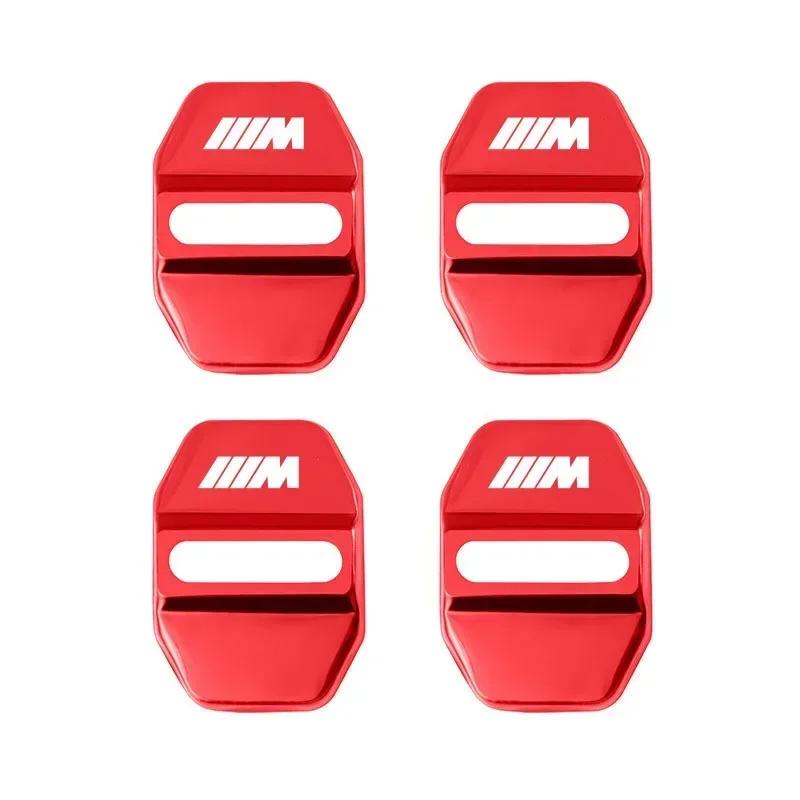 BAGV1 Car Sticker 4Pcs Titanium Alloy Car Door Lock Protective Cover For BMW E46 E90 E60 F30 F10 E39 E36 F20 G20 G30 E92 E87 E91 X5 E7