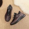 Winter New Velvet Snow Boots Non-slip Soft Sole Warm Men's Cotton Shoes Comfortable Thickened Versatile Middle-aged and Elderly