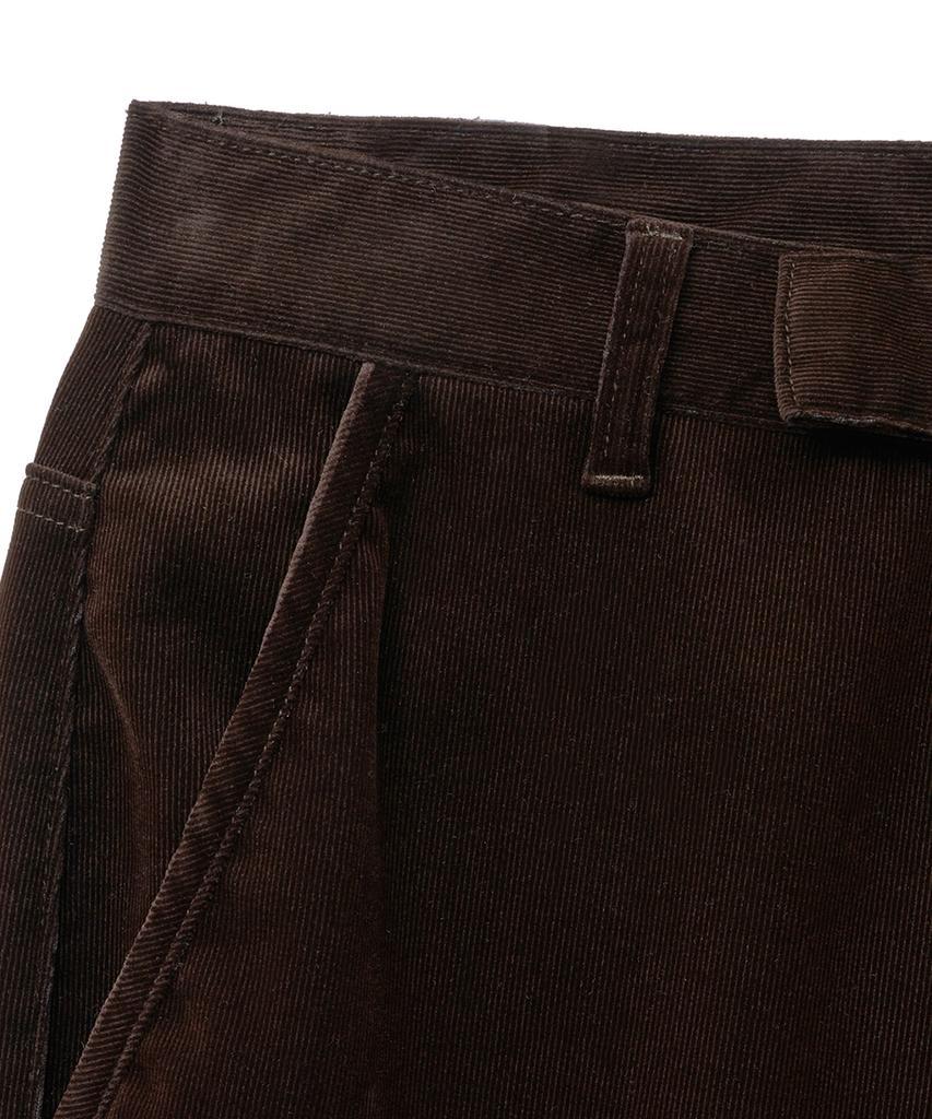 NOIRER Velvet Corduroy Mechanic Pants (Deep Brown)