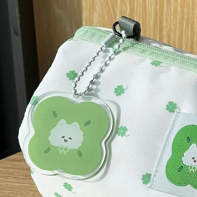 1 Stück Große Kapazität Niedlicher Kosmetik- und Schreibwaren-Organizer Klee Kätzchen Federmäppchen Für Schule Büro Reiseaufbewahrung