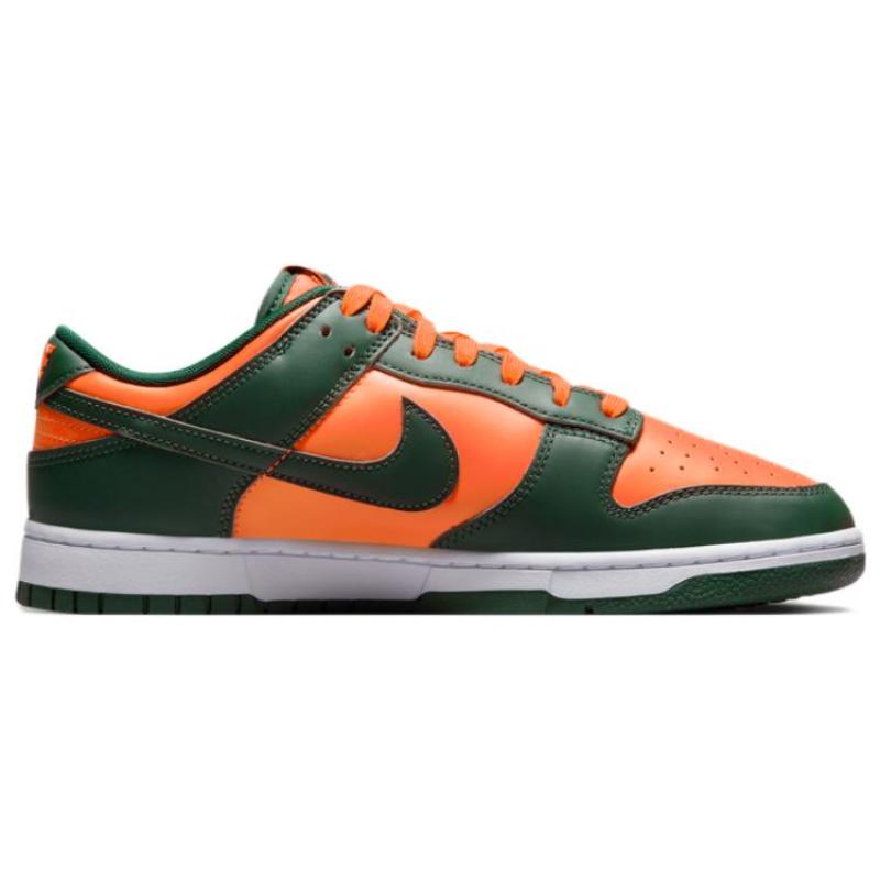 Nike Dunk Low 'Miami Hurricanes' Skate Shoes Sneakers DD1391-300