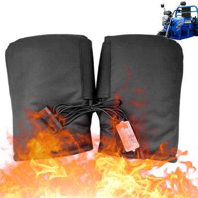Rainproof Motorcycle Handlebar Muffs Winter Windproof Thick Warm Thermal Handle Bar Cover Gloves Universal Motorcycles Scooters