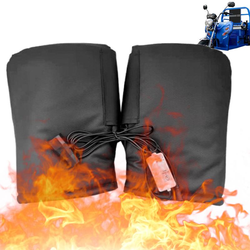 Rainproof Motorcycle Handlebar Muffs Winter Windproof Thick Warm Thermal Handle Bar Cover Gloves Universal Motorcycles Scooters