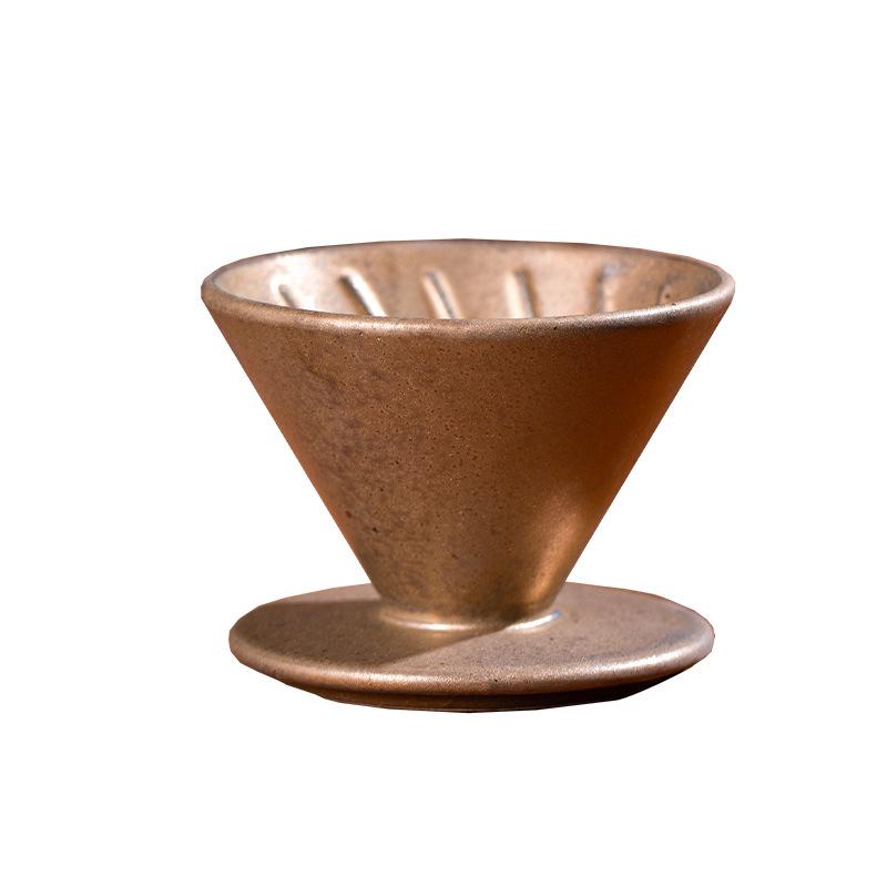 Ceramic Pour-over Coffee Filter Holder Set - American Style Drip Coffee Maker Funnel Tools