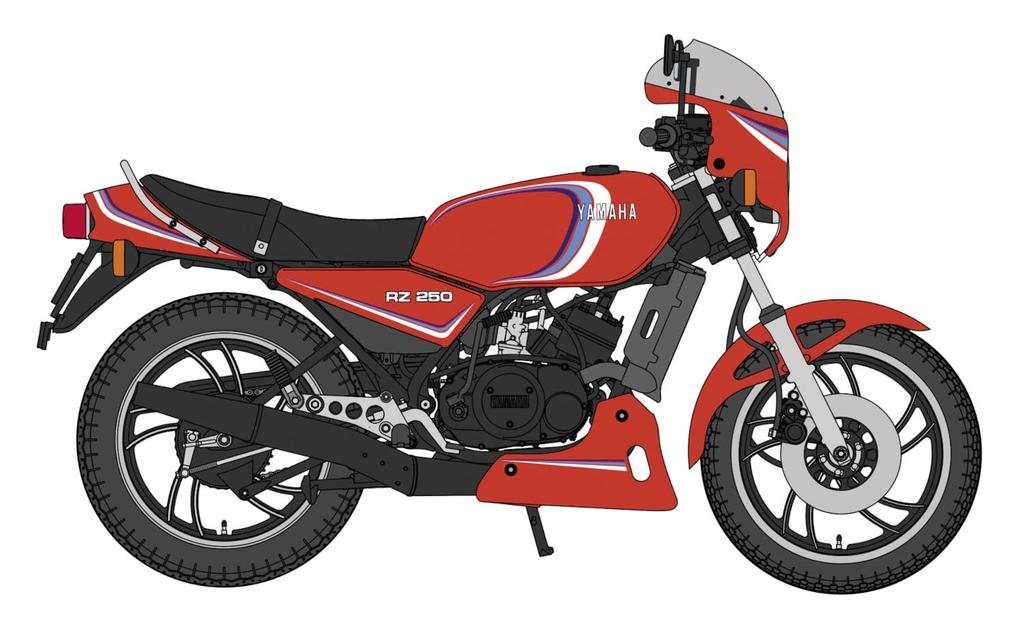Hasegawa Yamaha RZ250 YSP Specification Plastic Model 21770 1/12 (4L3) W/cowl (1982) (motorcycle)
